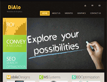 Tablet Screenshot of dialowebdesigns.com